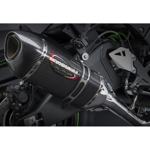 EXHAUST RACE ALPHA-T 3QTR SLIP-ON SS-CF-CF Kawasaki Ninja ZX-10R 16-20 Kawasaki Ninja ZX-10R 2016-2020