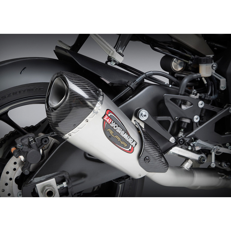 EXHAUST RACE ALPHA-T SLIP-ON SS-SS-CF WORKS Yamaha YZF-R1M YZF-R1S YZF-R1 15-24 Yamaha YZF-R1M YZF-R1S YZF-R1 15-24 Yamaha YZF-R1M YZF-R1S YZF-R1 2015-2024