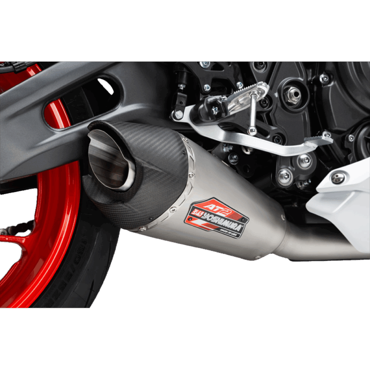 EXHAUST STREET AT2 SS-SS-CF  Yamaha MT-07 YZF-R7 18-24 Yamaha MT-07 YZF-R7 2018-2024