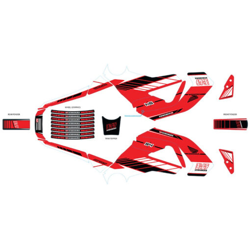 GROM GRAPHICS KIT RED