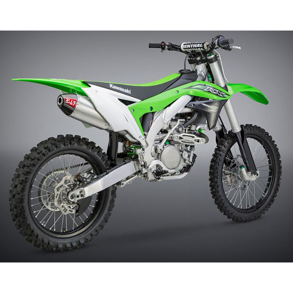 RS-4 HEADER/CANISTER/END CAP EXHAUST SLIP-ON SS-AL-CF Kawasaki KX450F 2016-2018