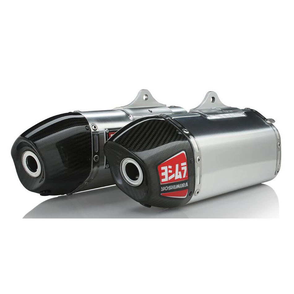 RS-9 HEADER/CANISTER/END CAP EXHAUST DUAL SLIP-ON SS-AL-CF Honda CRF250R 2014-2017