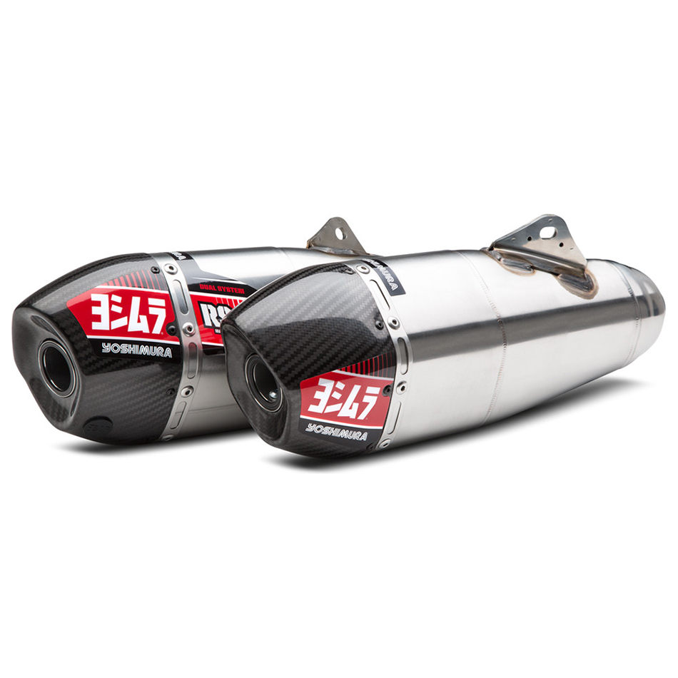 RS-9 HEADER/CANISTER/END CAP EXHAUST DUAL SLIP-ON SS-AL-CF Honda CRF450RX CRF450R 2017-2018