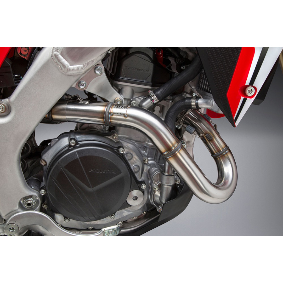 RS-9 HEADER/CANISTER/END CAP EXHAUST DUAL SLIP-ON SS-AL-CF Honda CRF250R CRF250RX 2018-2019