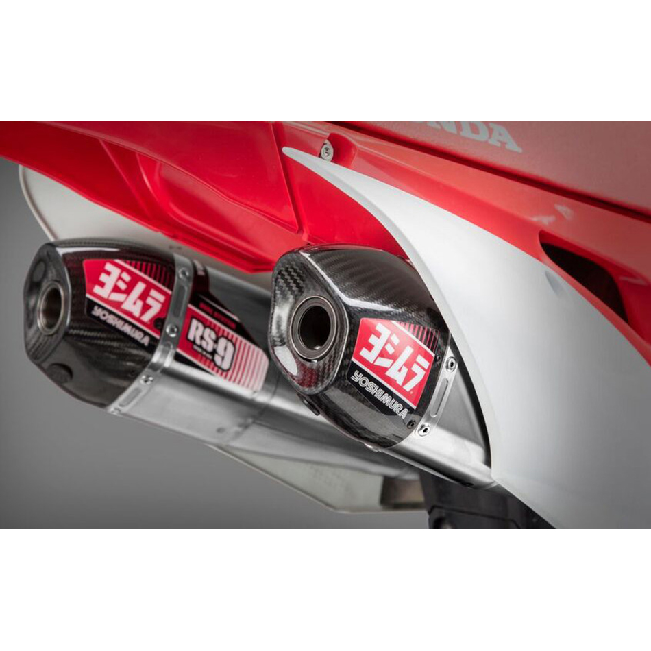 RS-9 HEADER/CANISTER/END CAP EXHAUST DUAL SYSTEM SS-AL-CF Honda CRF450RX CRF450R CRF450R W.E. 2017-2019