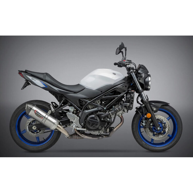 STREET ALPHA SLIP-ON EXHAUST SS-SS-CF Suzuki SV650 SV650X 2017-2023