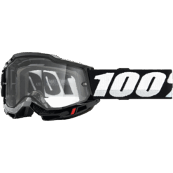 ACCURI 2 ENDURO MOTO GOGGLE BLACK CLEAR LENS