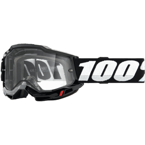 ACCURI 2 ENDURO MOTO GOGGLE BLACK CLEAR LENS