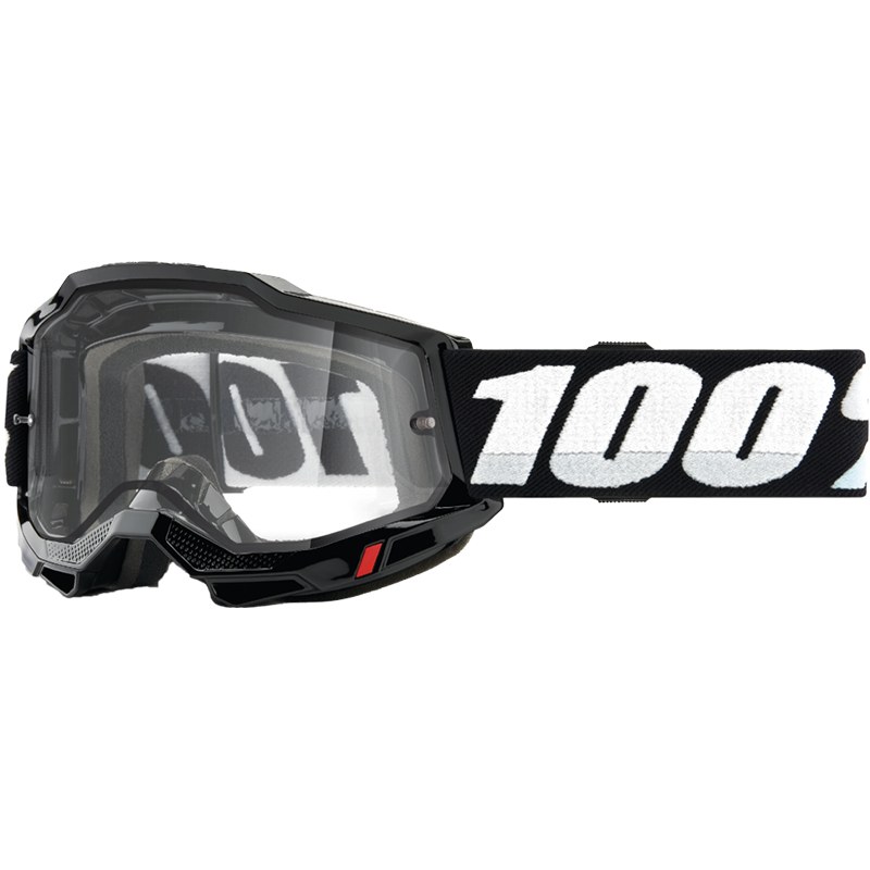 ACCURI 2 ENDURO MOTO GOGGLE BLACK CLEAR LENS