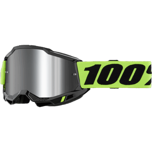 ACCURI 2 GOGGLE NEON YELLOW MIRROR SILVER LENS
