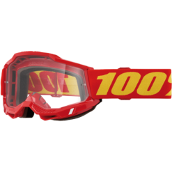 ACCURI 2 GOGGLE RED CLEAR LENS
