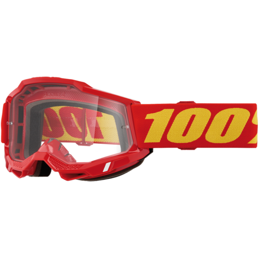 ACCURI 2 GOGGLE RED CLEAR LENS