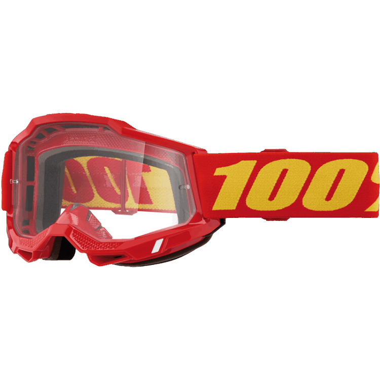 ACCURI 2 GOGGLE RED CLEAR LENS