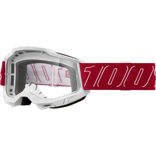 ACCURI 2 GOGGLE REDLINE CLEAR LENS