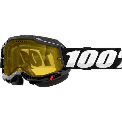 ACCURI 2 SNOWMOBILE GOGGLE BLACK YELLOW LENS
