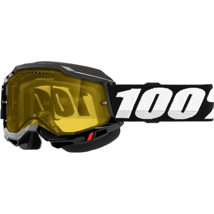 ACCURI 2 SNOWMOBILE GOGGLE BLACK YELLOW LENS