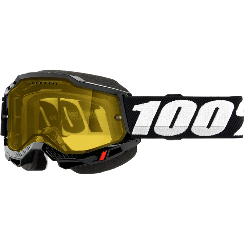 ACCURI 2 SNOWMOBILE GOGGLE BLACK YELLOW LENS