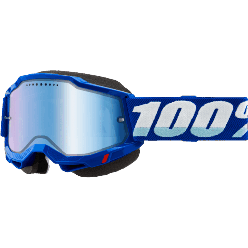 ACCURI 2 SNOWMOBILE GOGGLE BLUE W/BLUE MIRROR LENS