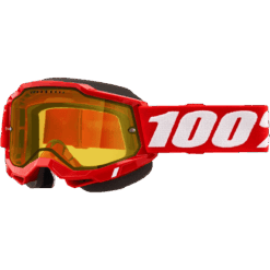 ACCURI 2 SNOWMOBILE GOGGLE NEON RED YELLOW LENS