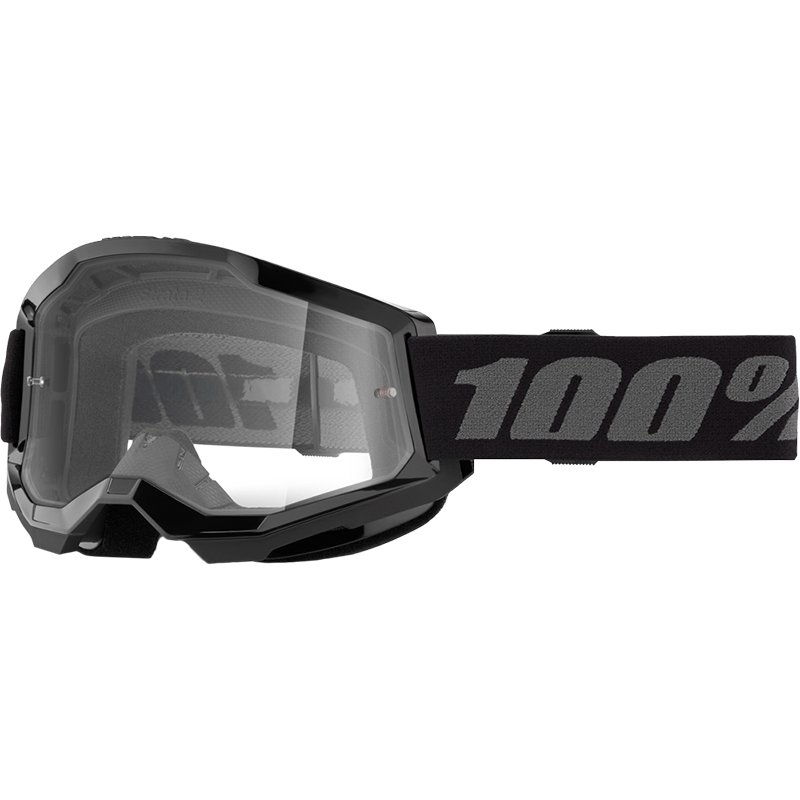 STRATA 2 GOGGLE BLACK CLEAR LENS
