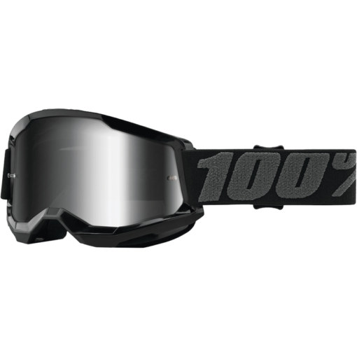 STRATA 2 GOGGLE BLACK MIRROR SILVER LENS