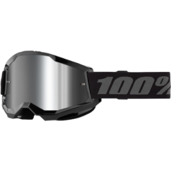 STRATA 2 GOGGLE BLACK MIRROR SILVER LENS