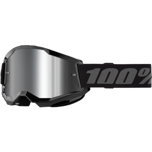 STRATA 2 GOGGLE BLACK MIRROR SILVER LENS