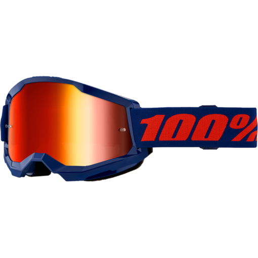 STRATA 2 GOGGLE NAVY MIRROR RED LENS