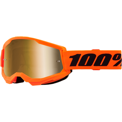 STRATA 2 GOGGLE NEON ORANGE MIRROR GOLD LENS
