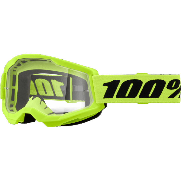 STRATA 2 GOGGLE NEON YELLOW CLEAR LENS