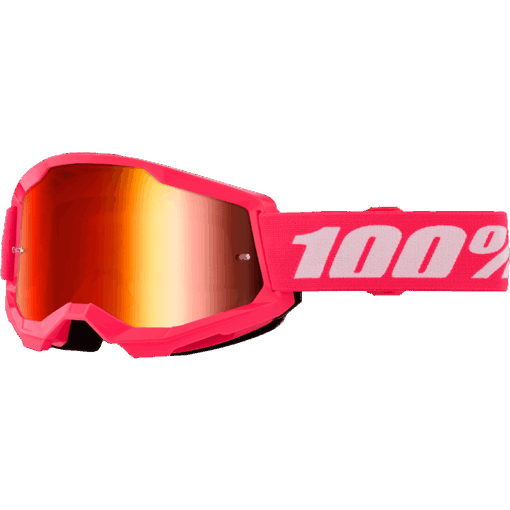 STRATA 2 GOGGLE PINK MIRROR RED LENS