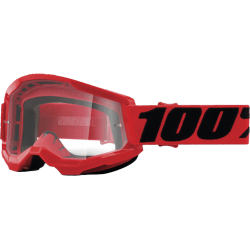 STRATA 2 GOGGLE RED CLEAR LENS