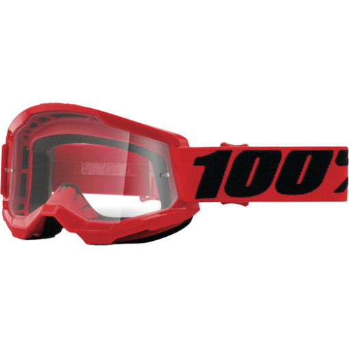 STRATA 2 GOGGLE RED CLEAR LENS