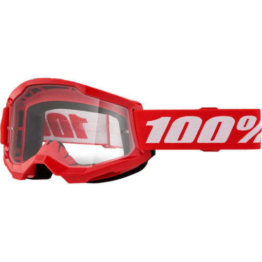 STRATA 2 GOGGLE RED CLEAR LENS