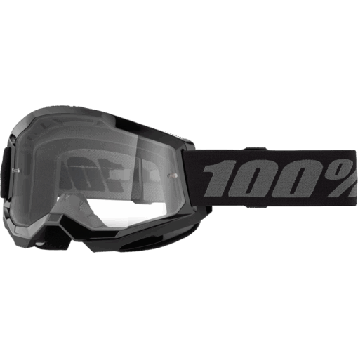 STRATA 2 JUNIOR GOGGLE BLACK CLEAR LENS