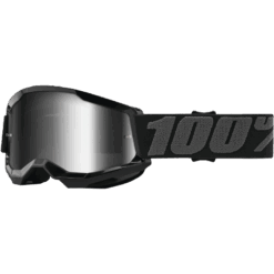 STRATA 2 JUNIOR GOGGLE BLACK MIRROR SILVER LENS