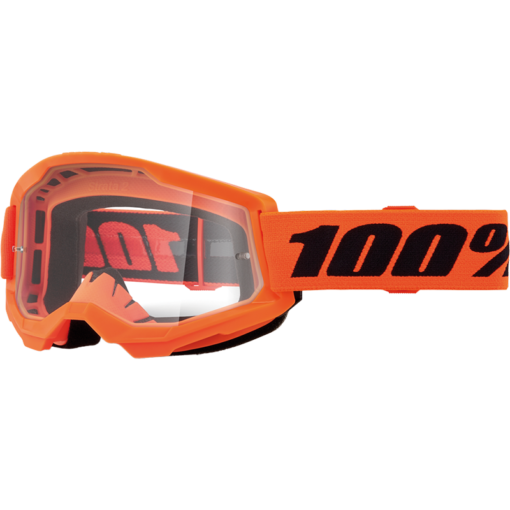 STRATA 2 JUNIOR GOGGLE NEON ORANGE CLEAR LENS
