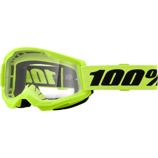 STRATA 2 JUNIOR GOGGLE NEON YELLOW CLEAR LENS