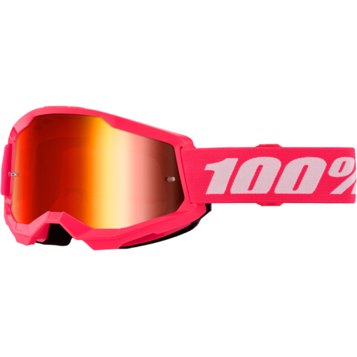 STRATA 2 JUNIOR GOGGLE PINK MIRROR RED LENS