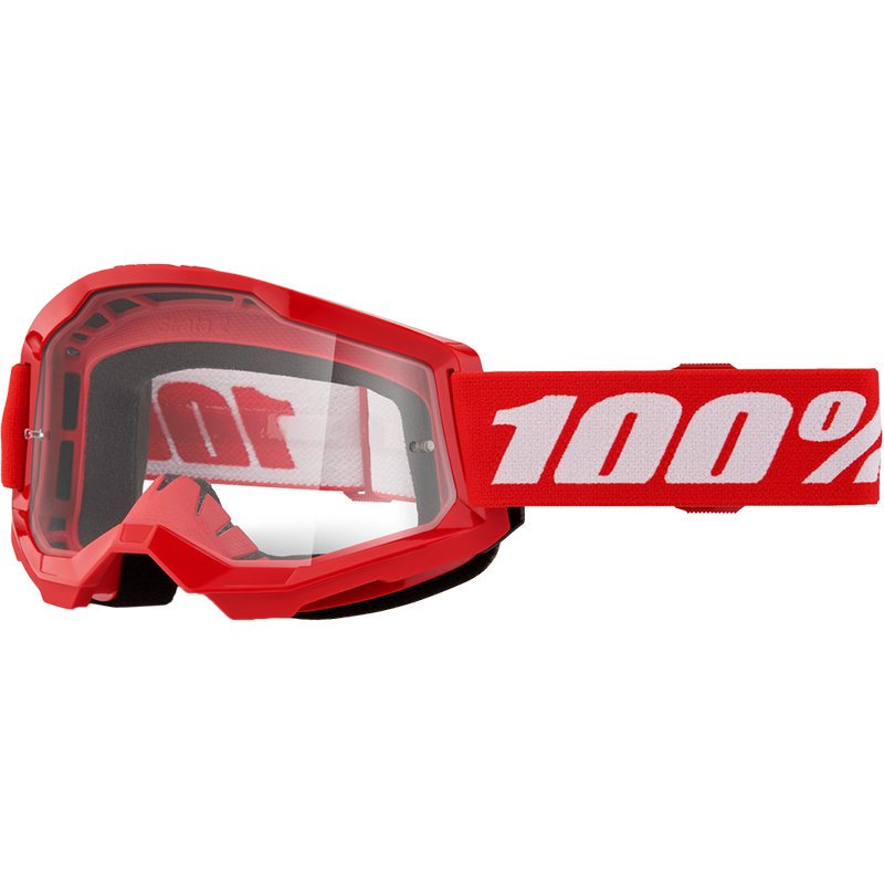 STRATA 2 JUNIOR GOGGLE RED CLEAR LENS