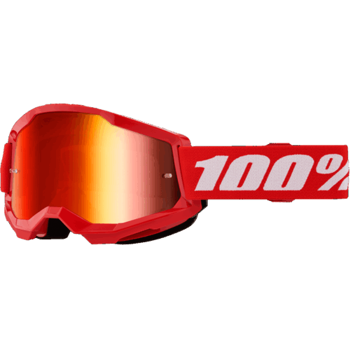 STRATA 2 JUNIOR GOGGLE RED MIRROR RED LENS