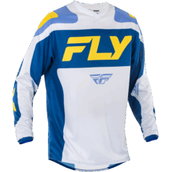 F-16 JERSEY WHITE/DARK BLUE/YELLOW
