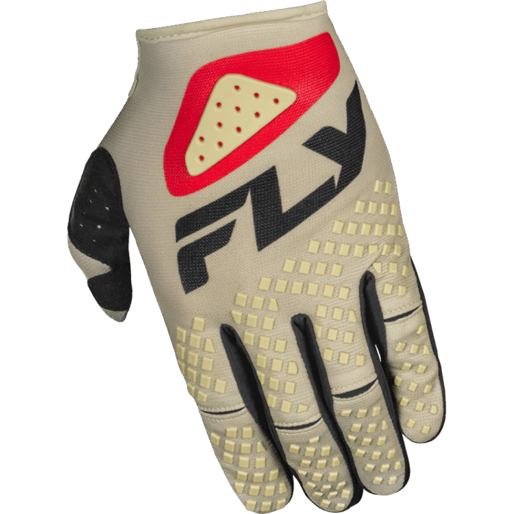 KINETIC SYM GLOVES LIGHT GREY/RED/BLACK - Image 4