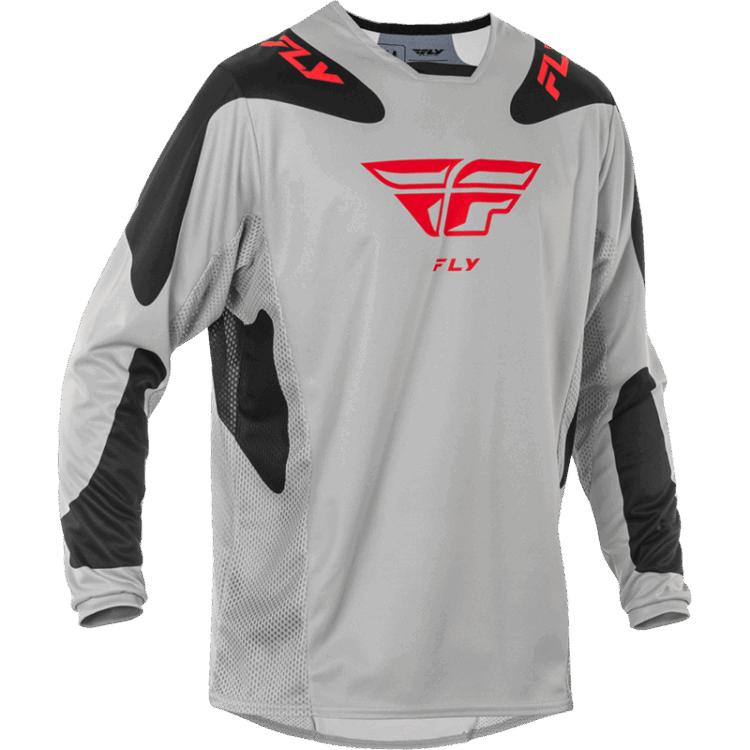 KINETIC SYM JERSEY LIGHT GREY/RED/BLACK