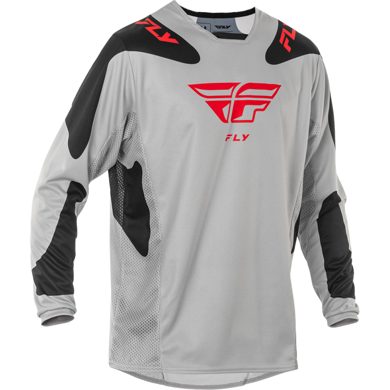 KINETIC SYM JERSEY LIGHT GREY/RED/BLACK