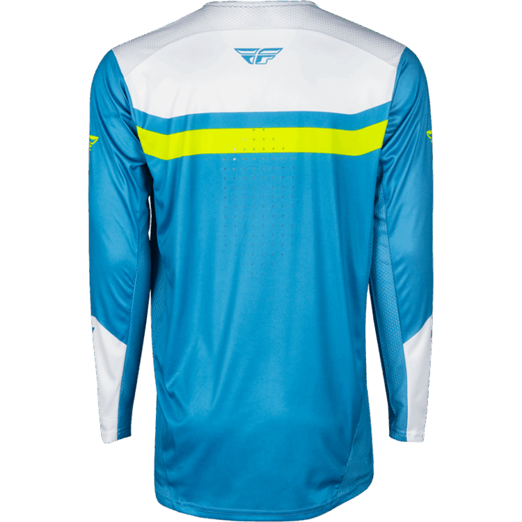RAYCE BICYCLE JERSEY BLUE/WHITE/LIME GREEN - Image 3