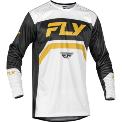 RAYCE BICYCLE JERSEY WHITE/BLACK/GOLD