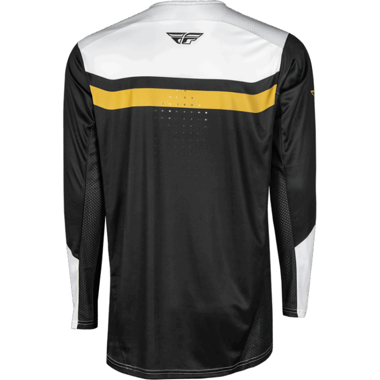 RAYCE BICYCLE JERSEY WHITE/BLACK/GOLD - Image 3
