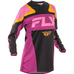 WOMEN'S F-16 JERSEY BLACK/MAUVE/YELLOW
