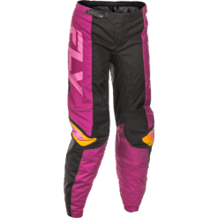 WOMEN'S F-16 PANTS BLACK/MAUVE/YELLOW SZ